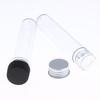 1Pc 40ml Transparent Refillable Plastic Test Tube Bottle Leakproof Cylindrical Container for Nail Polish Remover Storage Use
