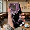 Black White Cartoon Cats Hard Phone Case for Xiaomi Redmi Note 15 14 13 12 11 Pro Plus Shockproof Anti-Scratch Protective Cover
