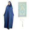 Dámské modlitební šaty s hidžábem, kobereček, tasbih, muslimská sada, islámské oblečení, abája, džilbáb, dubajský kaftan pro Eid, Ramadan