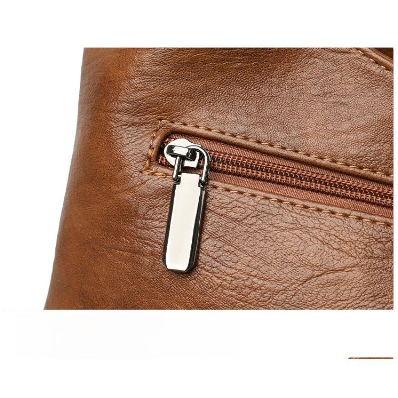 Vintage kožená spojená kabelka Módní taška přes rameno Dámská vintage crossbody taška do práce, na nákupy a jako dárek na dámskou dovolenou