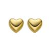 Earrings - LUXENTER - Hazain - Metal Alloy - 18k Yellow Gold - 6 Mm X 6.5 Mm