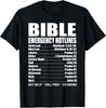 Bible Emergency Numbers Funny Hotline Christian T Shirt Gift Unisex T-Shirt