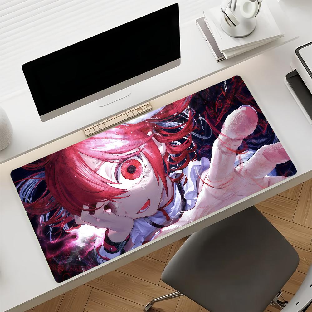 Virtuelle Sängerin Kasane Teto Anime Gaming Mauspads Antirutsch Gummiunterseite Großes PC-Tastatur Laptop Schreibtischmatte Büro Student Zuhause