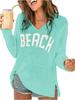 New V-neck Letter Knitwear for Women - European & American Style, Spring/Summer