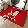 Weicher Saugfähiger Rutschfester Teppich Cartoon B-Be-tty Boop Fußmatte Heimdekoration Fußabtreter Schlafzimmer Fußmatte Duschteppich