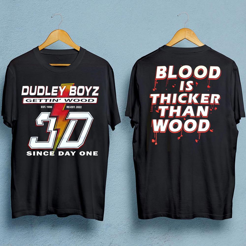 The Dudley Boyz Wrestler 2 Sides Black T-shirt Unisex JJ4059