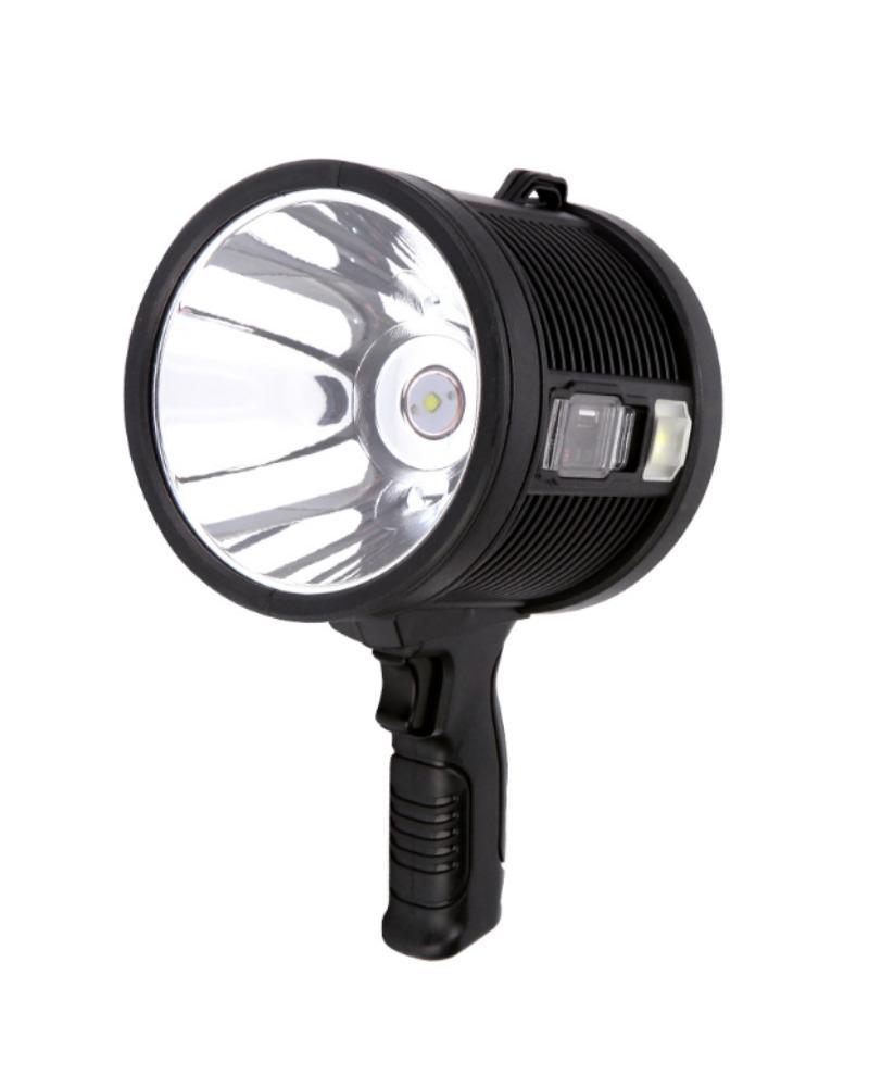 9000mah New XP70 Ultra-bright Rechargeable LED Flashlight Solar Searchlight Flashlight Portable Lighting Handheld Bracket Work Light Outdoor Camping