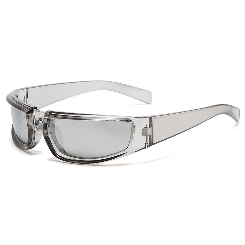 Lunettes de Sport Cyclisme Mode Ovale Monture Complète Lunettes de Soleil Y2k Lunettes d'Extérieur Résistantes aux Intempéries Pour Femmes Protection UV400