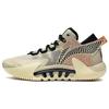 Li Ning Fan Wu 2 Low Durable Breathable Low Top Basketball Shoes Men Sneaker Beige ABFS003-20