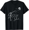 Funny Dark Humor Flying Skeleton Skull Tee Graphic Casual Men T Shirt S-5XL