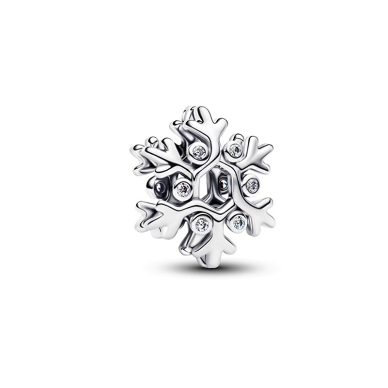 DIY Women Jewelry Gift Sparkling Snowflake Butterfly Angel Rose in Bloom Moveable Toy Cube Bracelet Beads