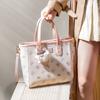 Premium Niche Sweet Messenger Bag New Exquisite Printed Small Tote Bag Commuter Vegetable Basket Handbag