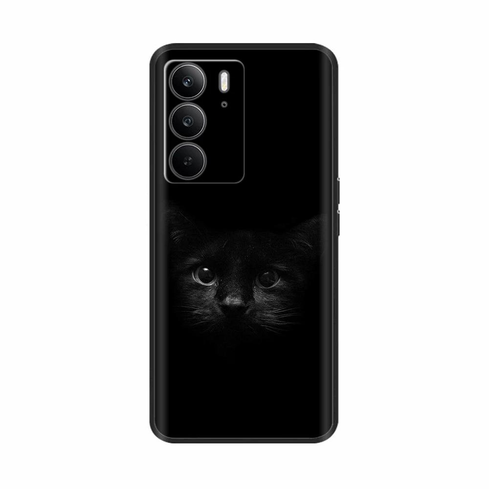 For Realme 14x 5G Phone Cases Funny Camera Protection Soft Liquid Silicone Back Cover for Oppo Realme C75 4G realmeC75 Fundas