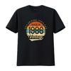 Classic Vintage 1986 Birthday Born In Retro T Shirt Vintage Washed Top For Everyday Wear Fashion Casual Streetwear Homme
