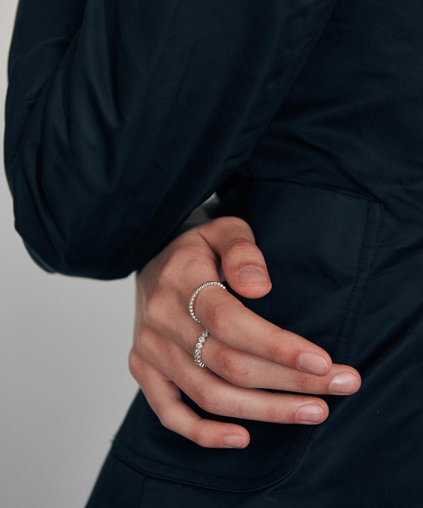 Verte [925 Silver] Cinq.Silver.231 / Ronde Dew Ring