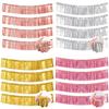 3M Foil Fringe Garland Glitter Metallic Tinsel Streamers Banner Hanging for Birthday Wedding Christmas Party Wall Backdrop Decor