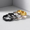 Klassischer Glatter Gedrehter Mobius-Ring Eheringe Für Damen Herren Edelstahl Finger Statement Schmuck Kein Verblassen