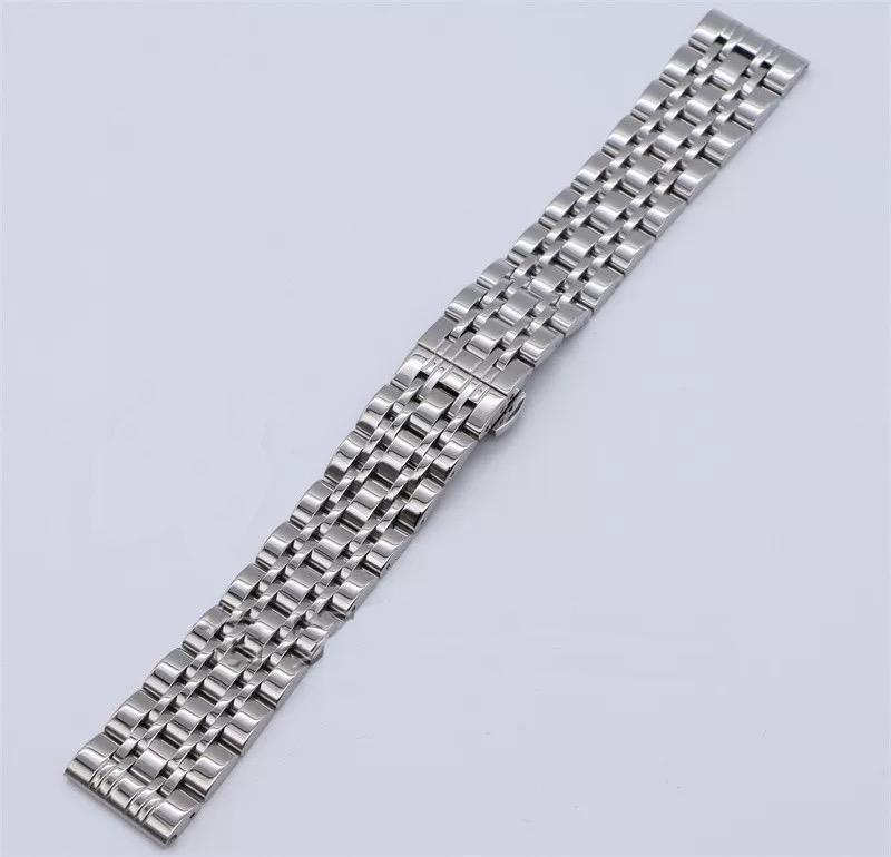 Roestvrij Staal Massief Zeven-Kralen Horlogeband 10 12 13 14 15 16 17 18 19 20 21 22 23 24mm Horloge Accessoires Horlogebanden