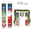 Kerst Deur Hangende Banner Kerstman Sneeuwpop Walnoot Wachten Vrolijk Kerstfeest Deur Ornament Decoratie Nieuwjaar