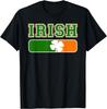Irisches Sportlogo Kleeblatt Grafik T-Shirt Herren Lässig Atmungsaktiv Kurzarm T-Shirt