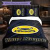 North Queensland Cowboys Gepersonaliseerde Naam Tekst Beddengoed Set, 1 Dekbedovertrek & 2 Kussenslopen Gepersonaliseerd Slaapkamer Cadeau