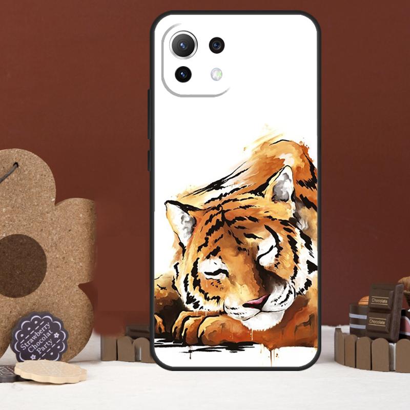 Animal Tiger Art Case For Xiaomi 14 15 Ultra 15T 14T 13T 17 Pro Max POCO X7 Pro X5 X6 F5 F6 F7 F8 Ultra Cover