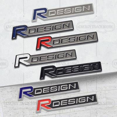 Car Sticker R Design Logo Front Grille Emblem Side Fender Rear Trunk Badge For V60 S40 S60 XC40 XC60 XC90 V90 V70 XC70 C70