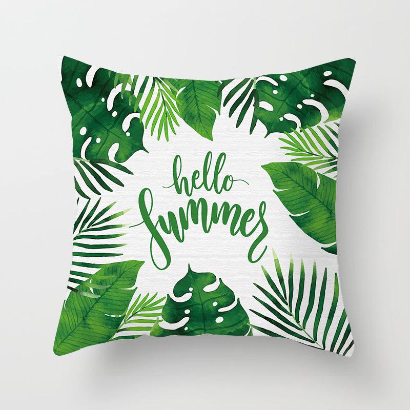 Ins Home Cartoon Plant Digital Printing Car Pillow Cushion