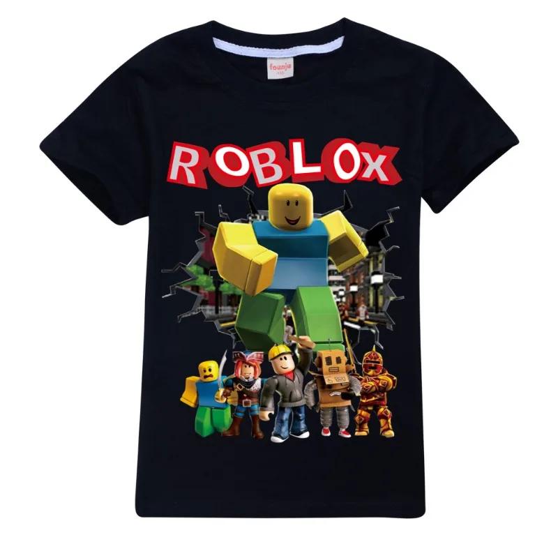 T-shirt per Bambini Cartone Animato Gioco Roblox Manica Corta Stampa 2D Casual Anime Sportivo Top Regalo di Compleanno Perfetto per Bambini