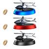 Solar Car Air Freshener Car Center Console Perfume Helicopter Decoration Car Interior Solar Car Rotating Perfume