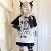 Oversized T Shirts for Women Summer Tees Y2k Tops Short Sleeve O-neck Anime Print Camisetas Casual Chic Cute Japanese T-shirts