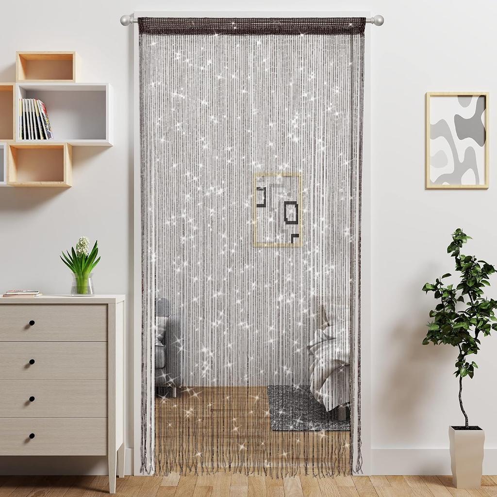 Curtain Handmade Boho Curtains for Bedroom Living Room Woven Wall Hanging Bohemian Decor for Window Doorway Closet Wedding Backdrop