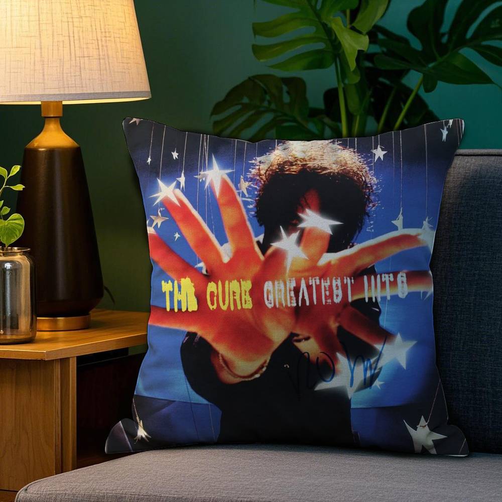 The C-Cure Rock Band Pillow Case Plush Fabric Soft Double Sided Print Sofa Cushion Cover Throw Pillow Covers