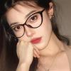 Custom Retro Tortoise-Shell Cat-Eye Glasses for Diamond-Shaped Faces - Stylish Ultra-Light Leopard Print Frames