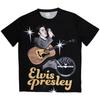 Sun Records Unisex Sublimation T-Shirt: Elvis Mic (Large)