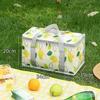 Outdoor large-capacity picnic bag, camping picnic basket, travel picnic bag, portable bento bag, thermal insulation bag