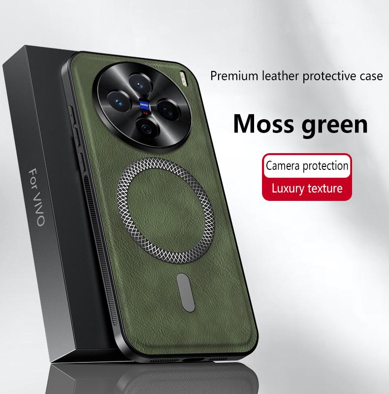 Para VIVO X200 X200 Pro X200 ProMini X200S X200 Ultra capa de telefone de couro com cobertura total magnética à prova d'água à prova de choque com leitor de impressão digital