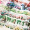 New 1 Roll Vintage Plant Flower Fence Decoration PET Tape, 6 Styles, DIY, Scrapbooking Supplies, Journaling Supplies