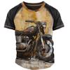 Herr Sommarkläder 3d Grafik T-shirts Vintage Motorcykel T-shirts Streetwear Kortärmade Toppar Herr Motorcykeltröjor Tee