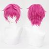 High Quality Saiki Kusuo Cosplay Wig Rose Pink Short Heat Resistant Synthetic Hair Anime Role Play Wigs + Wig Cap