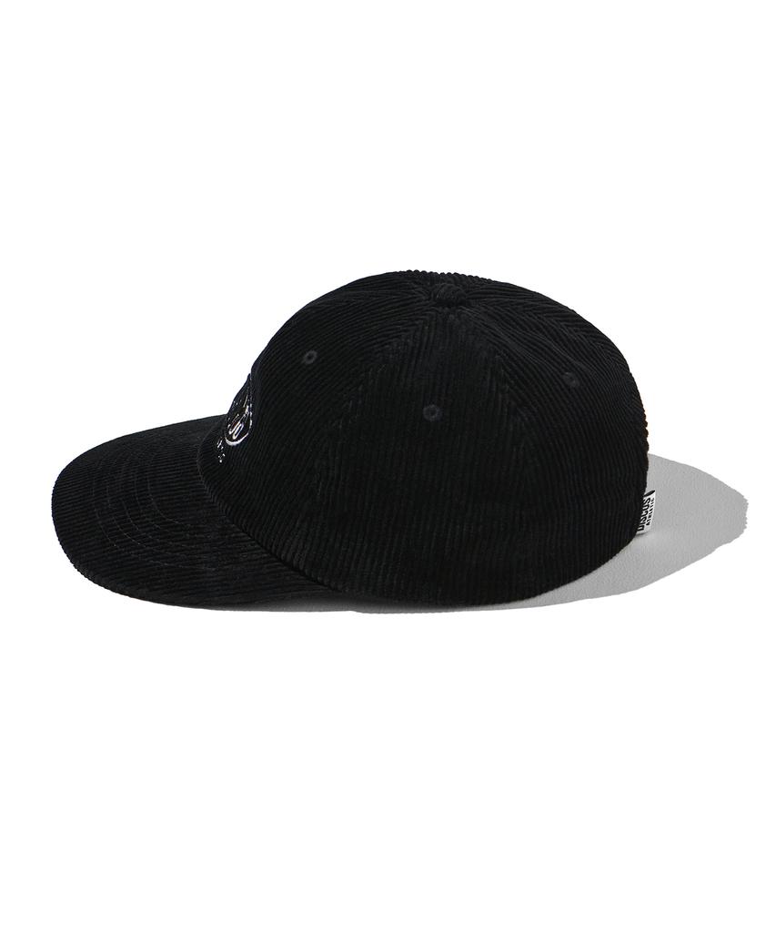 DISCUS ATHLETIC Logo 5-Panel Corduroy Cap Black