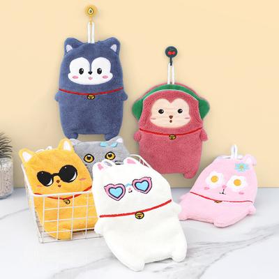 Handtowel Hanging Cute Hand Towel for Children, Towel for Bathroom, Handkerchief for Kitchen, and Hand Cloth for Wiping Hands