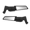 Motorrad Rückspiegel, Verstellbarer Motorrad Rückspiegel Lenkerhalterung Stealth Rückspiegel, Rotierender Windflügel