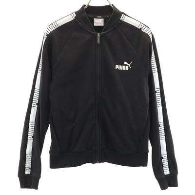 Sweat Blouson M Black Bomber Jacket Women Used