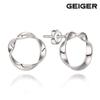 Wave Round Silver Earrings Gisvee085