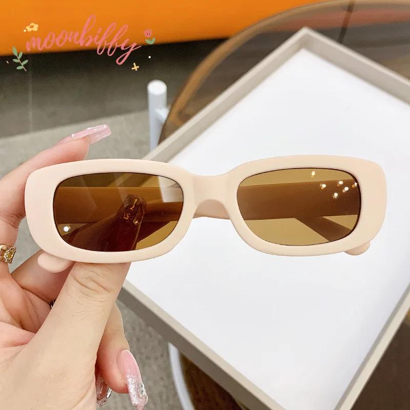 New Trend Children's Fashion Sunglasses Travel Summer Beach Outdoor UV400 Shades Retro Baby Girl Boy Small Rectangular Eyewear