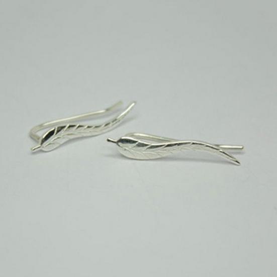 1 Pair Ear Stud Leaf Shape Exquisite Stud Earring