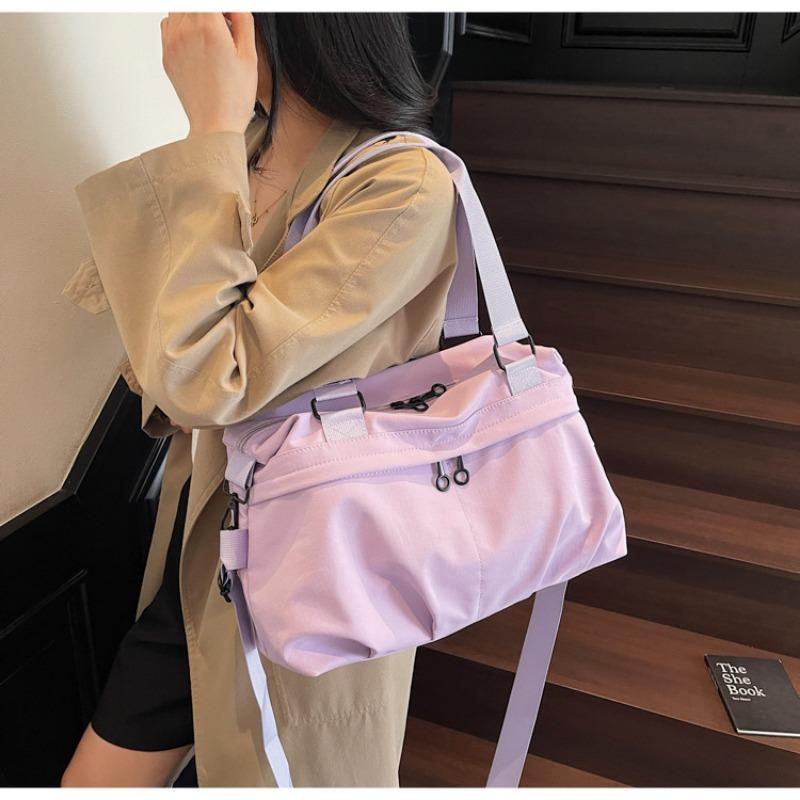 Sac en toile pour femme grande capacité nouveau automne et hiver polyvalent simple sac messager étudiante navette sac fourre-tout