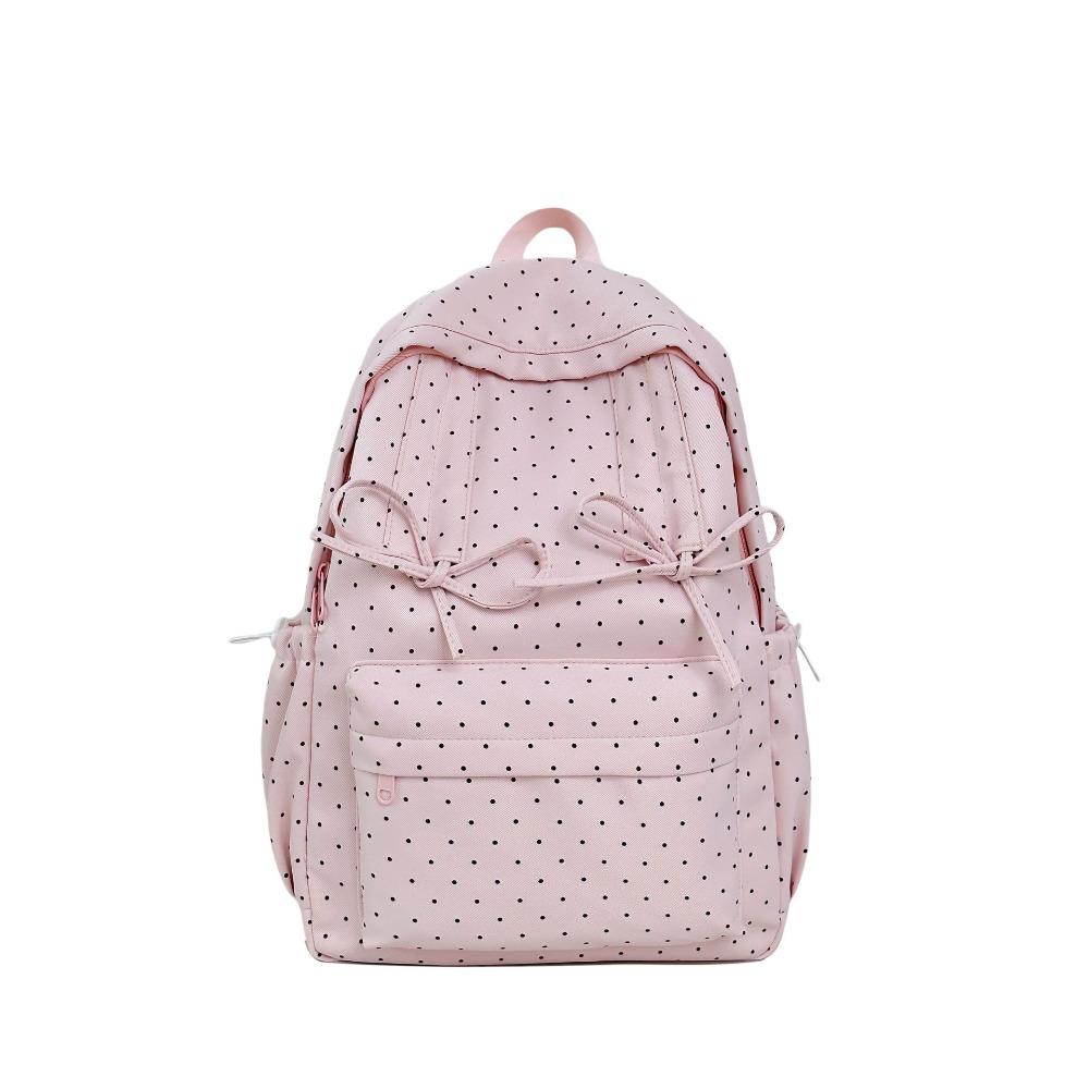 Nova mochila escolar de alta qualidade estilo japonês ins de grande capacidade mochila de campus mochila escolar feminina de bolinhas bolsa para computador