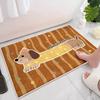 Imitation Cashmere Bathroom Absorbent Floor Mat Cartoon Bathroom Thickened Toilet Door Mat for Household Use